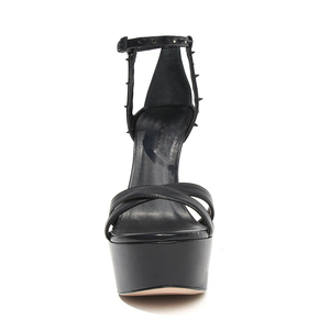 <span class=keywords><strong>Sandali</strong></span> <span class=keywords><strong>neri</strong></span> con plateau e tacco ultra alto da donna - Product Image 3