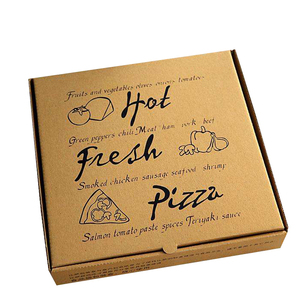 Scatola per pizza a buon mercato logo personalizzato stampato 3 6 9 16 18 28 32 36 pollici cartone ondulato espresso carta cajas de pizza box - Product Image 4