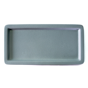 Usine ventes maison vaisselle vert en vrac en céramique rectangle assiette plate - Product Image 2