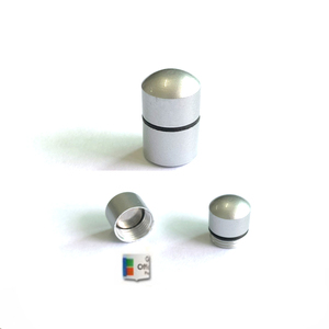 12*18mm en stock de aluminio magnético de plata de nano caché - Product Image 1