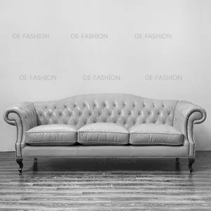 Модный экологически чистый коричневый диван из натуральной кожи в американском стиле на 1, 2 и 3 места