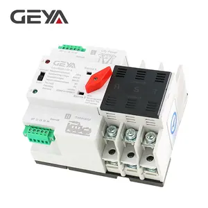 GEYA nuevo diseño de tipo de módulo Mini Dual de interruptor de transferencia automática ATS 16A a 100A 3 polos