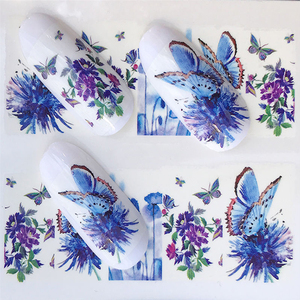 decorativo de la serie Flor de Arte de uñas de transferencia de agua pegatinas completo secreto clavo calcomanías - Product Image 2