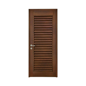 Estilo conciso Simple diseño japonés americano caoba puerta principal de madera color polaco - Product Image 2