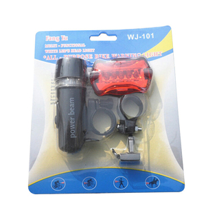 Chất Lượng Cao 5 Led Xe Đạp Front Head Light + Tail Light Set Không Thấm Nước Road MTB Xe Đạp Leo Núi Đèn Phía Sau Xe Đạp Đèn Pin - Product Image 5