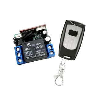 Mini RF Wireless Interruttore Della Luce di Telecomando 10A Uscita A Relè DC12V 1CH Modulo Ricevitore + Trasmettitore