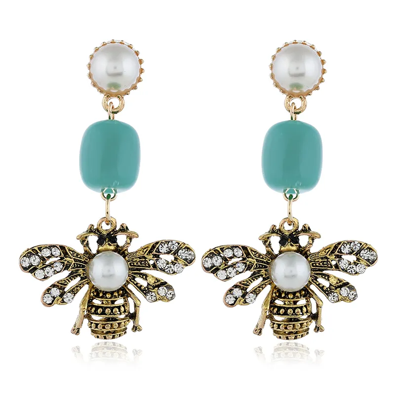 Boucles d'oreilles abeille dorées pour femmes, nouvelle mode 2020, bijoux abeille or, N94278