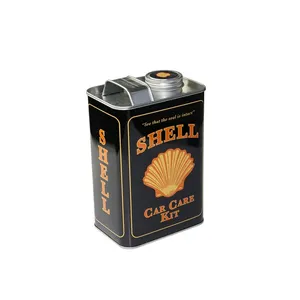 Factory direct sale oil drum shape rectangular gift metal tin box