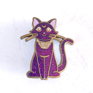 Hohe qualität werbe günstige harte emaille glitter revers pin - Product Image 1