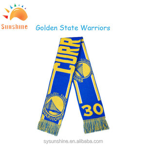 Estado de Oro bufanda de punto de baloncesto de doble cara <span class=keywords><strong>nuevos</strong></span> guerreros estilo nuevo - Product Image 5