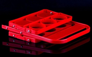 <span class=keywords><strong>Panier</strong></span> à bière pliable en plastique personnalisé, porte-bouteilles de bière pour 6 bouteilles - Product Image 2