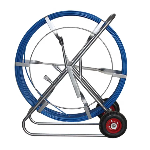 Reel Stand Rodding 10mm Cable Duct Rodders With Repair Kit Fiber optic cable puller Rodders