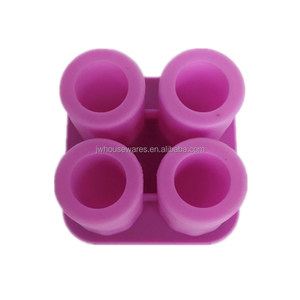 Verre à liqueur <span class=keywords><strong>de</strong></span> Glace Moule Fraîche 4 Tasses Silicone <span class=keywords><strong>Plateau</strong></span> <span class=keywords><strong>Grand</strong></span> Pour Summer Party Accueil <span class=keywords><strong>Cuisine</strong></span> Événement - Product Image 2