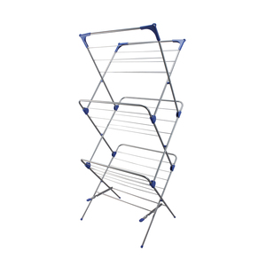Wireking 3-tiers 15 M pliable fer à repasser en acier poating revêtement Étendoir à linge - Product Image 1