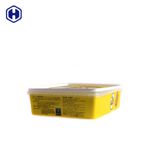 กล่องพลาสติก PP ทรงสี่เหลี่ยมผืนผ้าสำหรับใส่เค้กลูกอมหวานแผ่นติดฉลากแม่พิมพ์ขายส่งแฮมเบอร์เกอร์มันฝรั่งทอด - Product Image 1