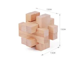 3D iq rompecabezas de madera rompecabezas juguetes educativos juegos de la mente