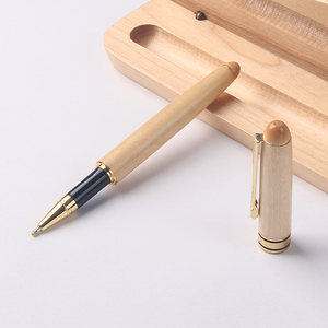 Pluma giratoria promocional de lujo, bolígrafo de madera personalizado <span class=keywords><strong>con</strong></span> funda, logo láser, regalo ecológico, juego de <span class=keywords><strong>bolígrafos</strong></span> de madera <span class=keywords><strong>con</strong></span> funda - Product Image 4