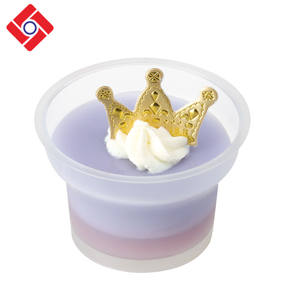 Un Temps Ronde Translucide En Plastique Yogourt Crème Glacée Tasse De Gelée Dessins Pour Enfants - Product Image 2