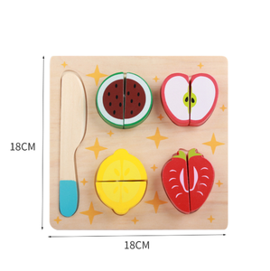 Juguete de Cocina de Madera al por Mayor, Juguete de Rompecabezas de Frutas y Verduras para Cortar, para la Educación Infantil - Product Image 6
