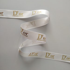 <strong>Custom</strong> logo Hot Stamping Holographic Foil <strong>Printed</strong> <strong>Ribbon</strong> <strong>Grosgrain</strong> Satin <strong>Ribbon</strong>