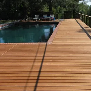 Dek Tegel Zeer Verwering Slip Teak Outdoor Hardhout Terrasplanken Vloer