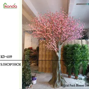 Grands arbres artificiels en plein air arbres de fleurs de cerisier artificiels fabrication professionnelle en Chine
