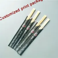 Commerci all'ingrosso Hot-vendita Popolare Usa E Getta Tensoge bacchette di Bambù Bacchette di stampa personalizzata