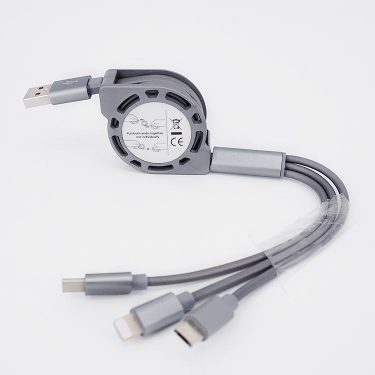 Кабель для зарядки 3 в 1 комбинированный usb-кабель для передачи данных и кабель питания постоянного тока