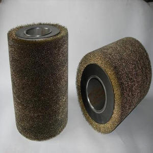 Tambour de <span class=keywords><strong>brosse</strong></span> métallique en acier inoxydable de qualité industrielle et bricolage de 200mm de diamètre pour le meulage de surface Support OEM personnalisé - Product Image 2