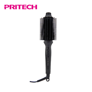 PRITECH nuevo revestimiento de cerámica 2 en 1 Control de temperatura plancha de pelo rizador de hierro con cepillo - Product Image 4