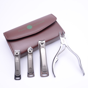 Kit de Tratamiento de Uñas de Acero Inoxidable para Hombre, para Emergencias, en Estuche de Cuero - Product Image 4