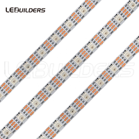 Bande lumineuse rgb led unisexes, adressable individuellement, 12v, 30, 60, 96, 144 diodes, ruban de lumière