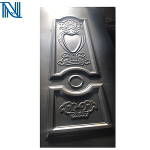 Puerta de acero de la piel de suministro de fábrica moldeada estampado de acero laminado en frío galvanizado de metal de hoja de la puerta - Product Image 4