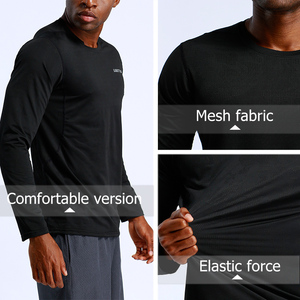 Produttore di abbigliamento sportivo da ginnastica a manica lunga da <span class=keywords><strong>uomo</strong></span> con etichetta privata personalizzata - Product Image 5
