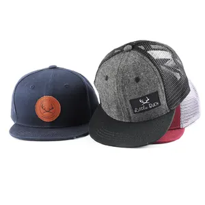 A granel por atacado miúdos bonitos bonés, crianças tamanho plana brim chapéus do camionista personalizado, crianças snapback tampas de malha