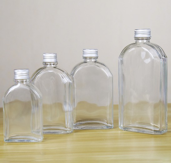 100ml 200ml 250ml 350ml Customized Elegant Mini Liquor Glass Bottle Glass Spirit Bottle