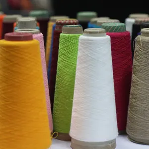 Chất lượng tuyệt vời giá rẻ giá nhuộm spun polyester sợi trong 18-32 S