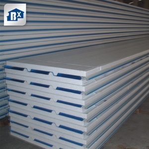Panneaux de lambris de salle de bain pour chambre froide Panneau sandwich d'<span class=keywords><strong>isolation</strong></span> en polyéthylène étanche en mousse Eps antibruit en acier - Product Image 2