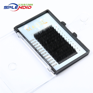 Venta al por mayor en china de <span class=keywords><strong>rizo</strong></span> premium propia marca de seda extensiones de pestañas - Product Image 4