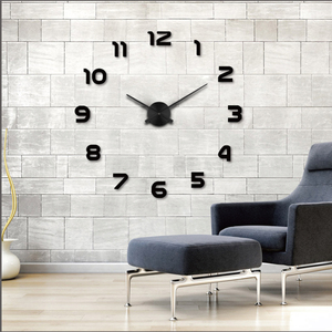 Reloj de <span class=keywords><strong>pared</strong></span> 3D DIY, <span class=keywords><strong>grandes</strong></span> decorativas <span class=keywords><strong>pegatinas</strong></span> de <span class=keywords><strong>pared</strong></span>, relojes de espuma + espejo acrílico + reloj de aluminio EVA <span class=keywords><strong>para</strong></span> sala de estar, arte <span class=keywords><strong>para</strong></span> el hogar de 10CM - Product Image 3