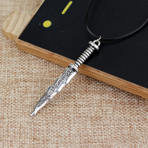 Bijoux fantaisie, nouveau collier pendentif en forme de dague de Blanche-Neige, conte de fées, Rumpelstiltskin, pour femmes - Product Image 4