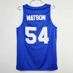 <span class=keywords><strong>Maillot</strong></span> de basket-ball personnalisé <span class=keywords><strong>bleu</strong></span> noir #23 54 #96 # pour homme, uniforme de base-ball - Product Image 6