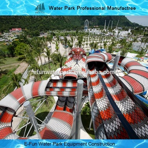 Serpent Style Glissières D'eau Adultes, Équipement De Parc Aquatique Pour Les attractions - Product Image 2