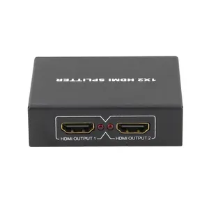 4K 1080P Hdtv-Splitter 1 In 2 Hdtv-Schakelaarversterker 2 Uitgang 1X2 Vrouwelijke Splitter Distributeur Signaalrouter Video-Audio-Adapter