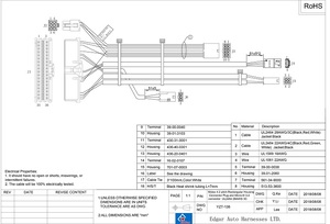 Molex 4.2 pitch Dikdörtgen Konut Bağlantı Fişi ve Mikro fit 3.0 bağlayıcı Edgarcn YZT 138 - Product Image 3