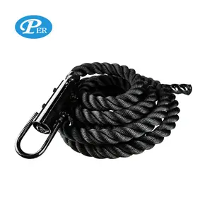 38mm 50mm polyester climbing high intensity battle rope With hook