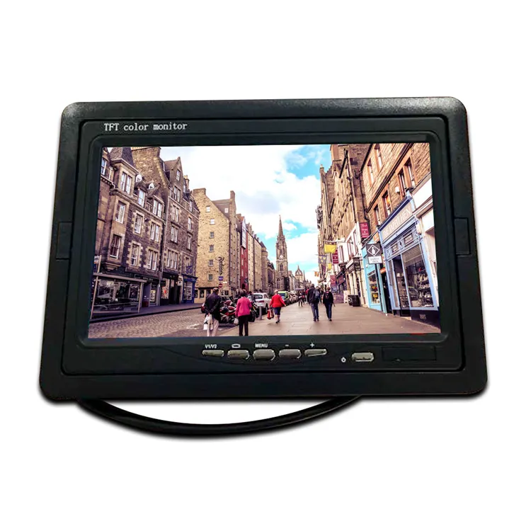 7 Inch Universele Voertuig Hoofdsteun Monitor Verstelbare Auto TFT LCD Schermen voor Dvd-speler