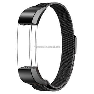 Bands cho <span class=keywords><strong>Fitbit</strong></span> <span class=keywords><strong>Alta</strong></span> NHÂN SỰ và <span class=keywords><strong>Alta</strong></span>, Thép Không Gỉ Thay Thế Kim Loại Nhỏ Cổ Tay Lớn nhạc Bạc Cầu Vồng Màu Đen - Product Image 2