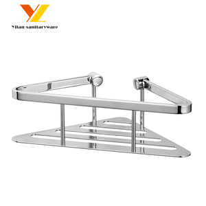 Triangle En Laiton Chromé Salle De Bain Caddy Panier à Savon - Product Image 1