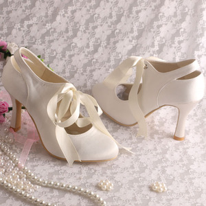 <span class=keywords><strong>Venus</strong></span> atraer blanco de encaje zapatos de tacón alto - Product Image 2